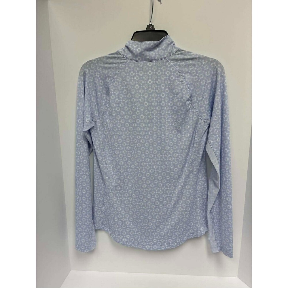 Walter Hagen Womens P11 UV Protection Quarter Zip Geo Crisp Periwinkle XS - Picture 7 of 7